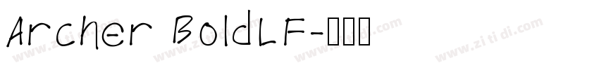Archer BoldLF字体转换
